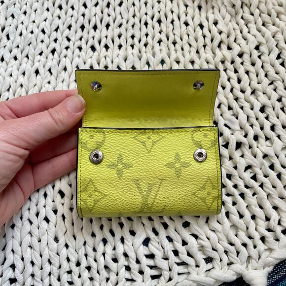 Louis Vuitton Discovery Compact Wallet Monogram Virgil Taigalama Tri-fold Yellow - Picture 7 of 16